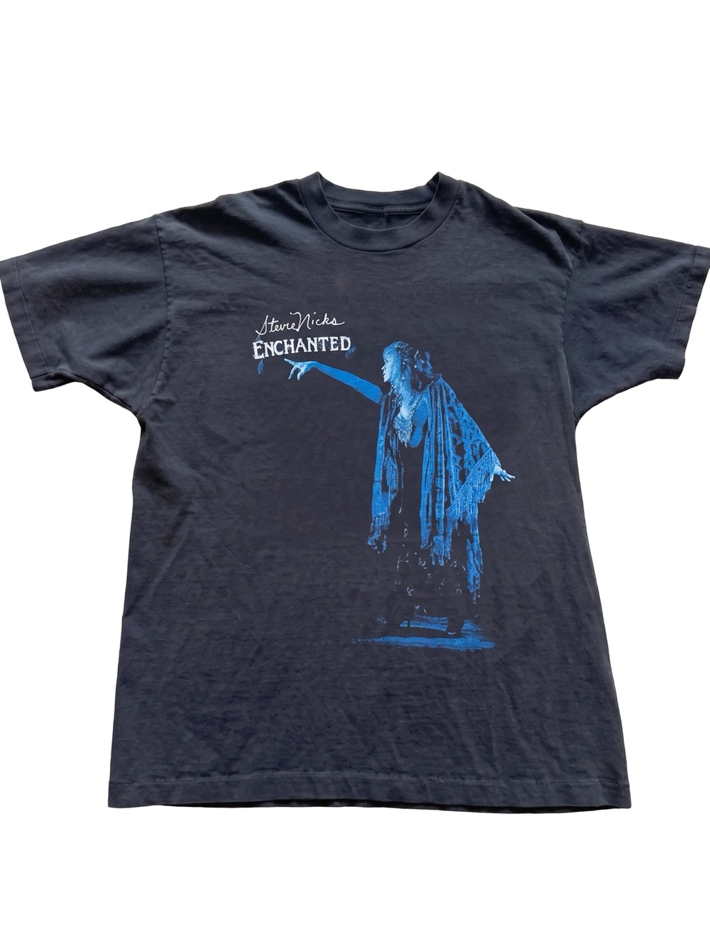Gildan Black Short Sleeve Tee with Blue Enchanted Graphic